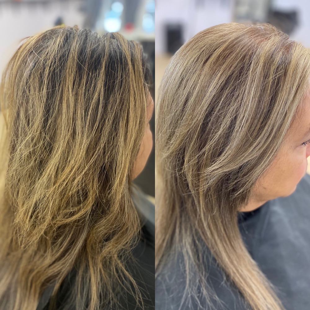 Blonding Retouch + Gloss