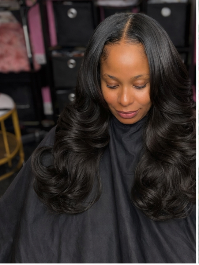 Extension Install at House of Bundles Beauty Bar in Dedham, MA