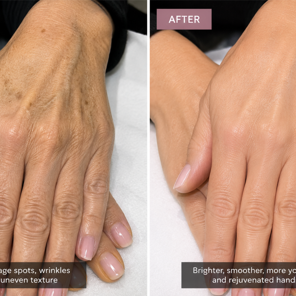 Hand Rejuvenation Treatment at Derma Verite Esthetique Laser Studio in Elmhurst, NY