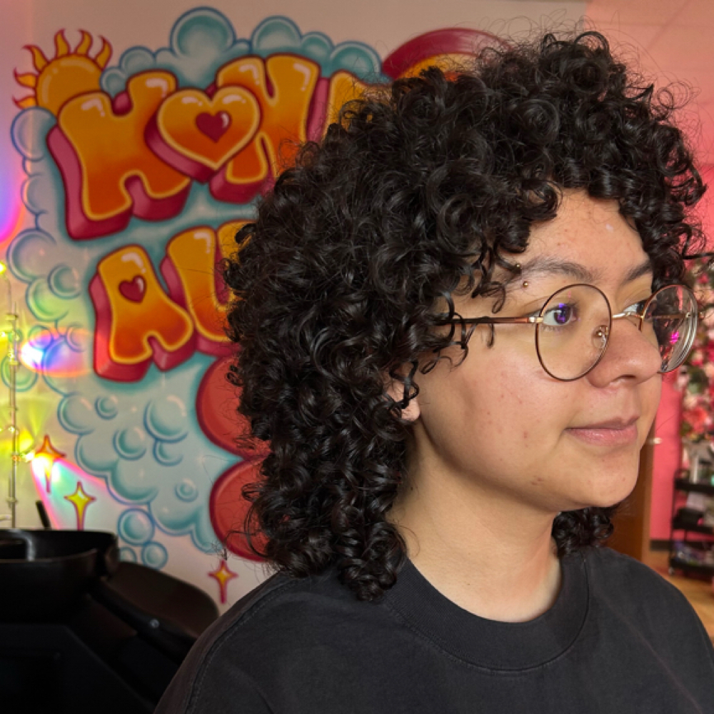 Curly Shag Cuts