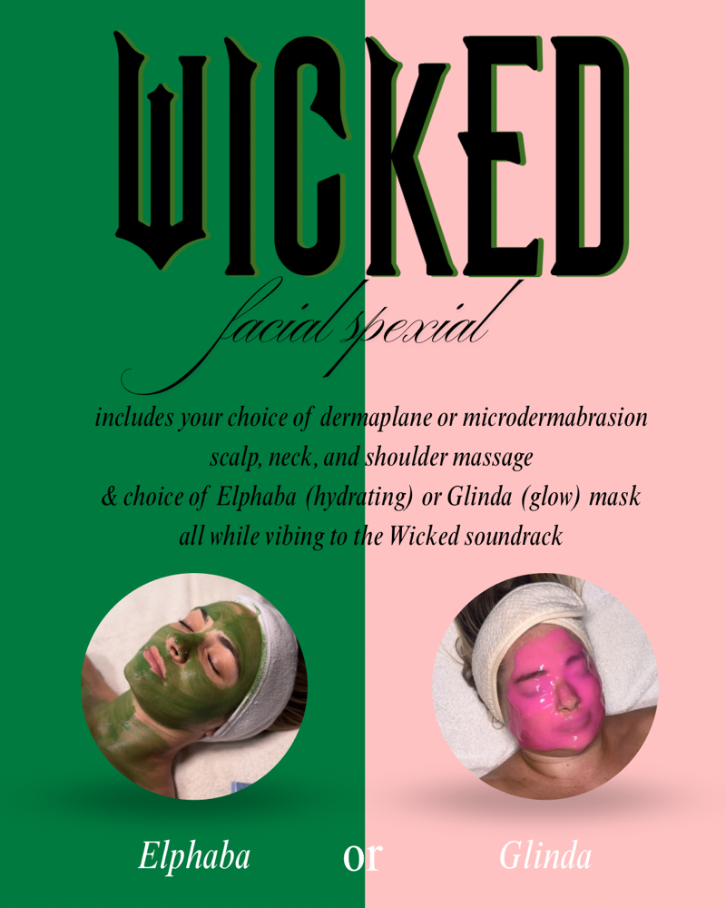 Elphaba or Glinda WICKED Facial 💚