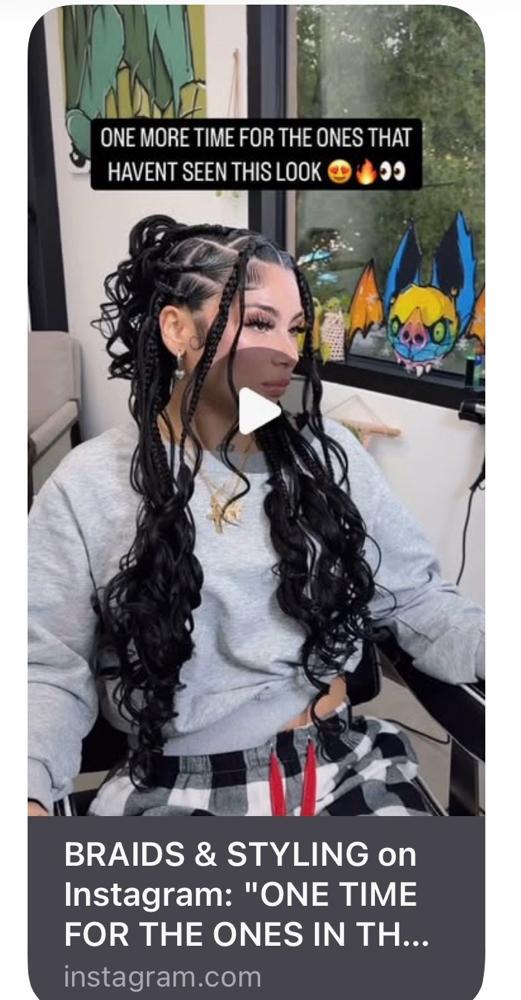 Mermaid Braids at The Cheesedip Experience in Madison, TN