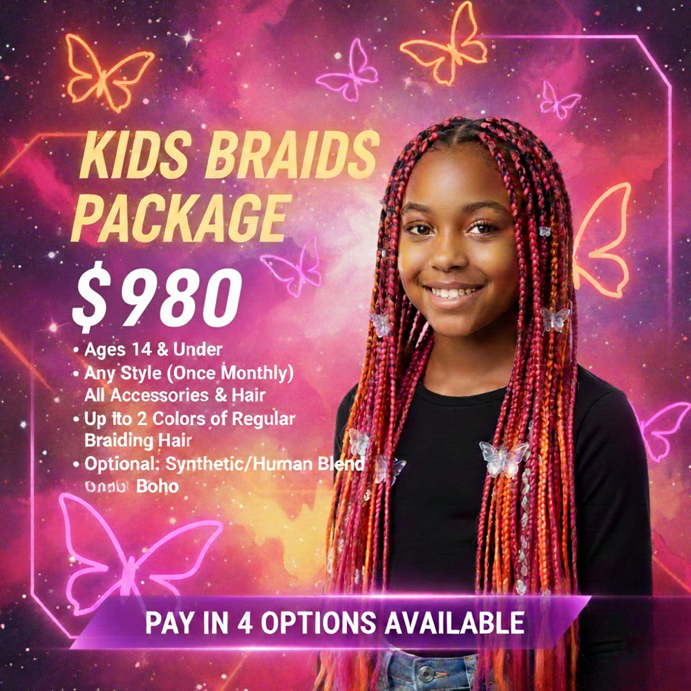 Kids Braids Package at MonarchFlair in Fort Wayne, IN