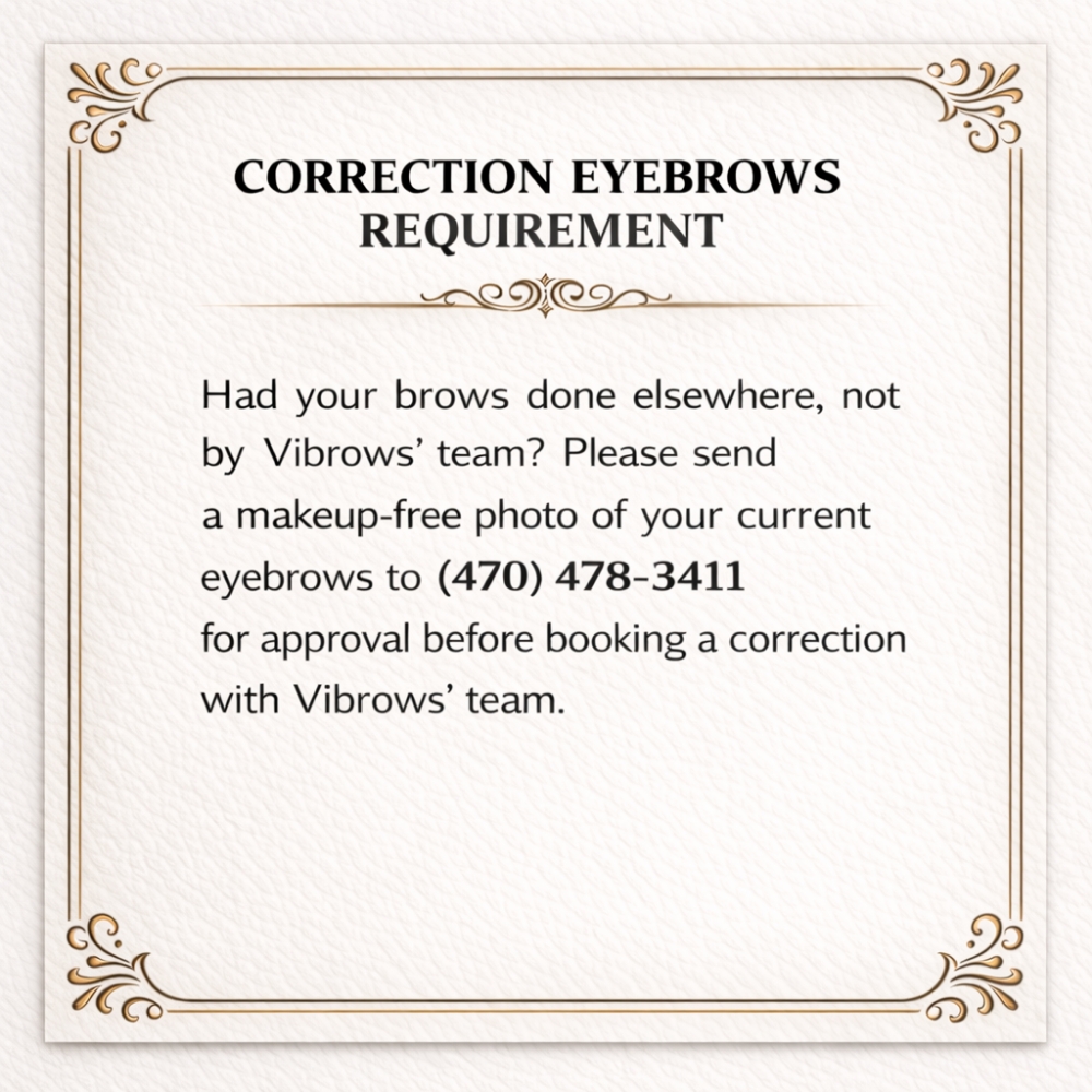 VIBROWS' POLICIES at VIBROWS 2 in Charlotte, NC