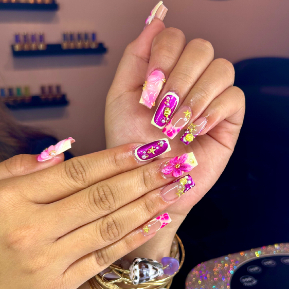 Gel X | Tier 4 Nail Art at The Nail Genie in Wailuku, HI