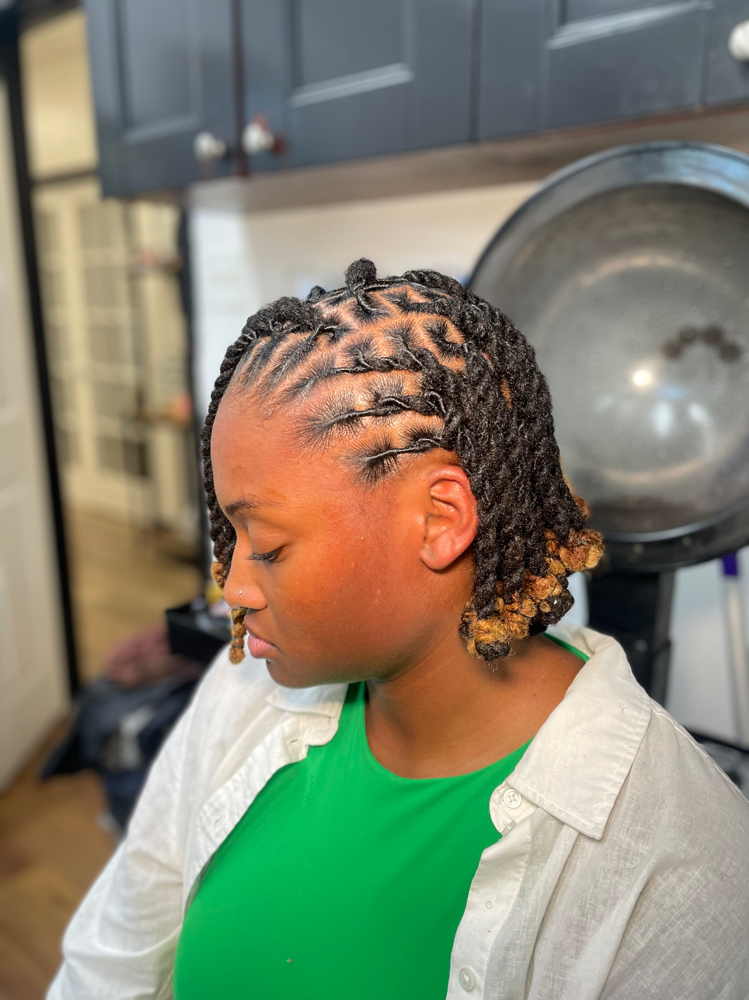 Shoulder Length Loc Knot Bob