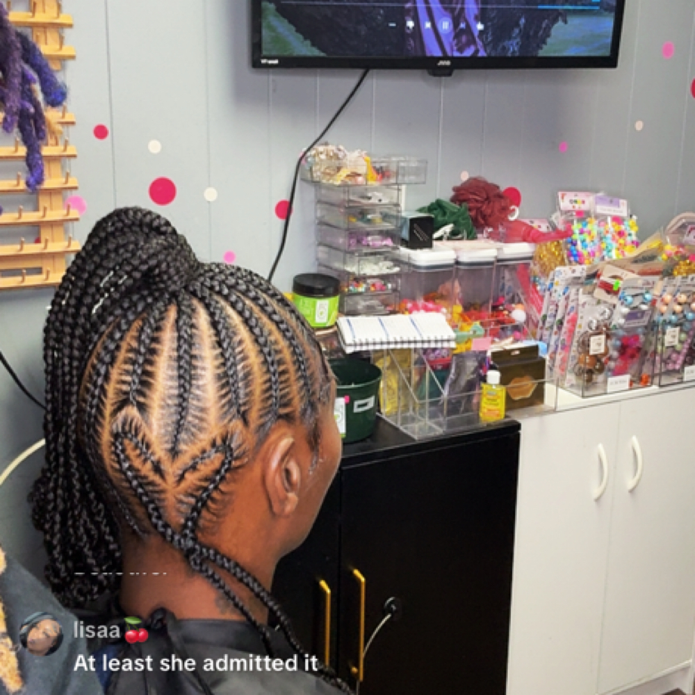 Feed-In / Stitch Braids at Lucky Your Hair Salon in Toledo, OH