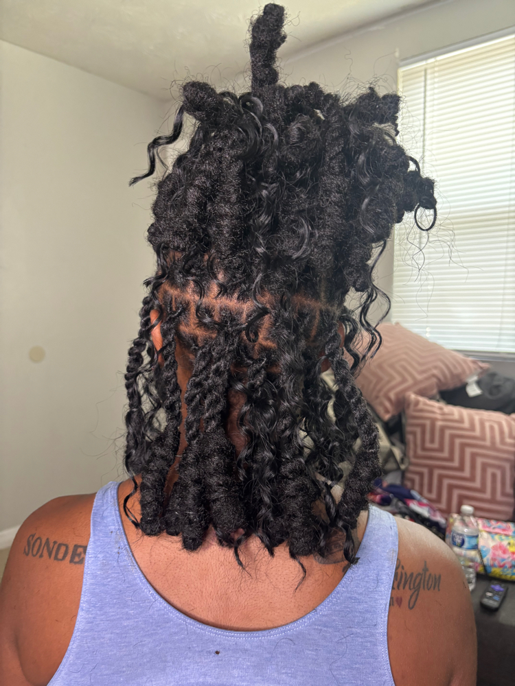 Cuban Twist Loc Bob (no Locs) at Z.TheHairScientist in Jacksonville, FL