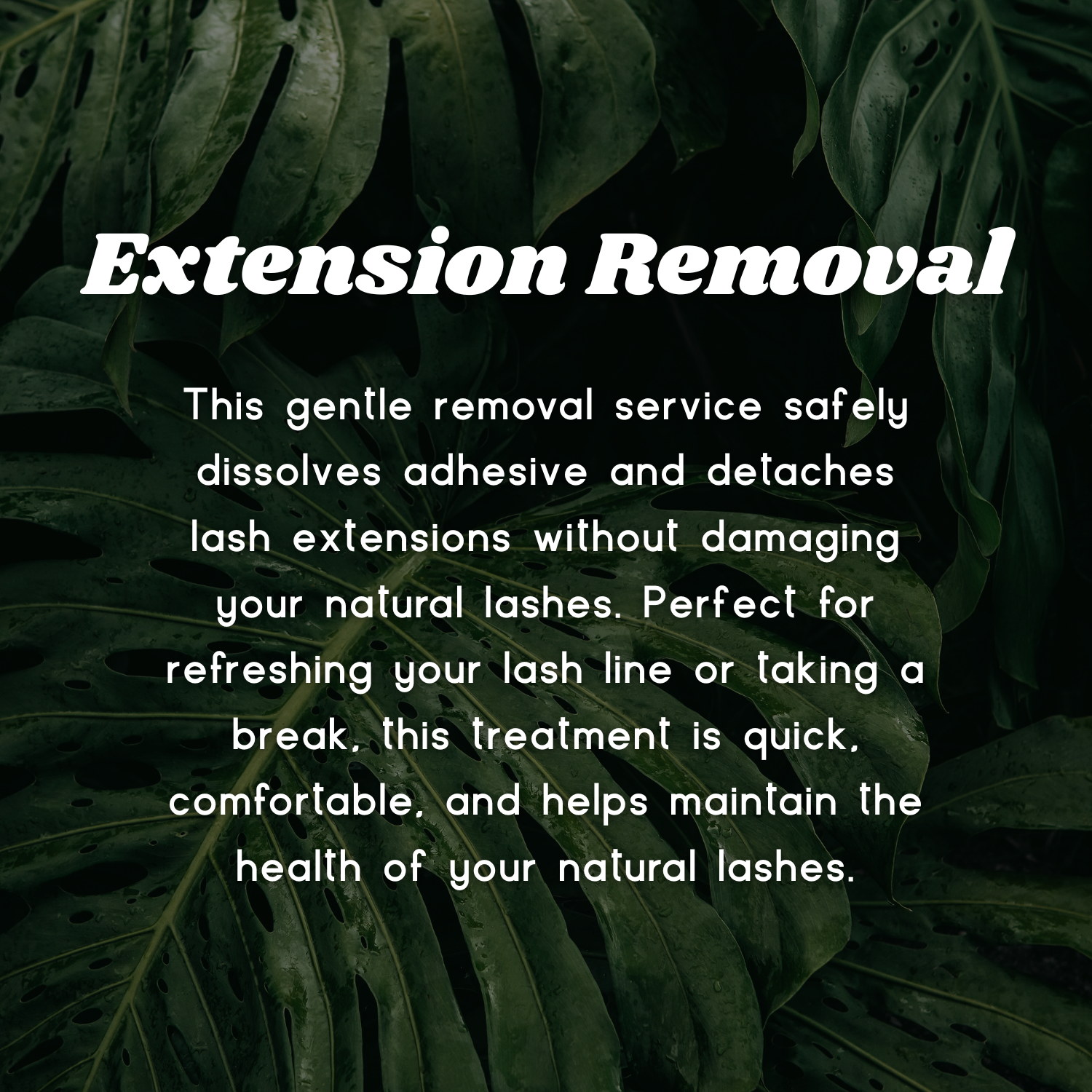 Eyelash Extension Removal