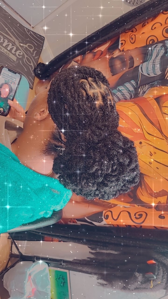Two strand twist with petal bun