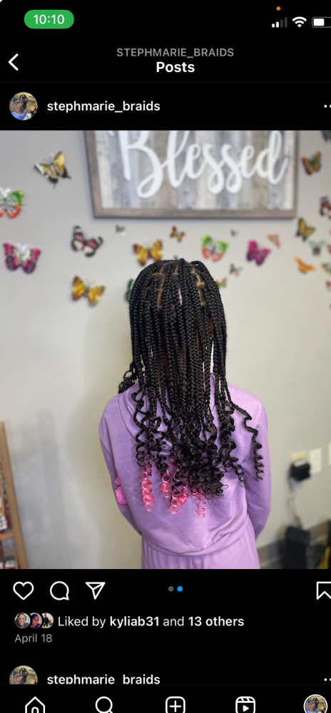 Traditional Braids (8-12 Kids) at 🦋 Blessings Upon Me 🦋 in Cincinnati, OH