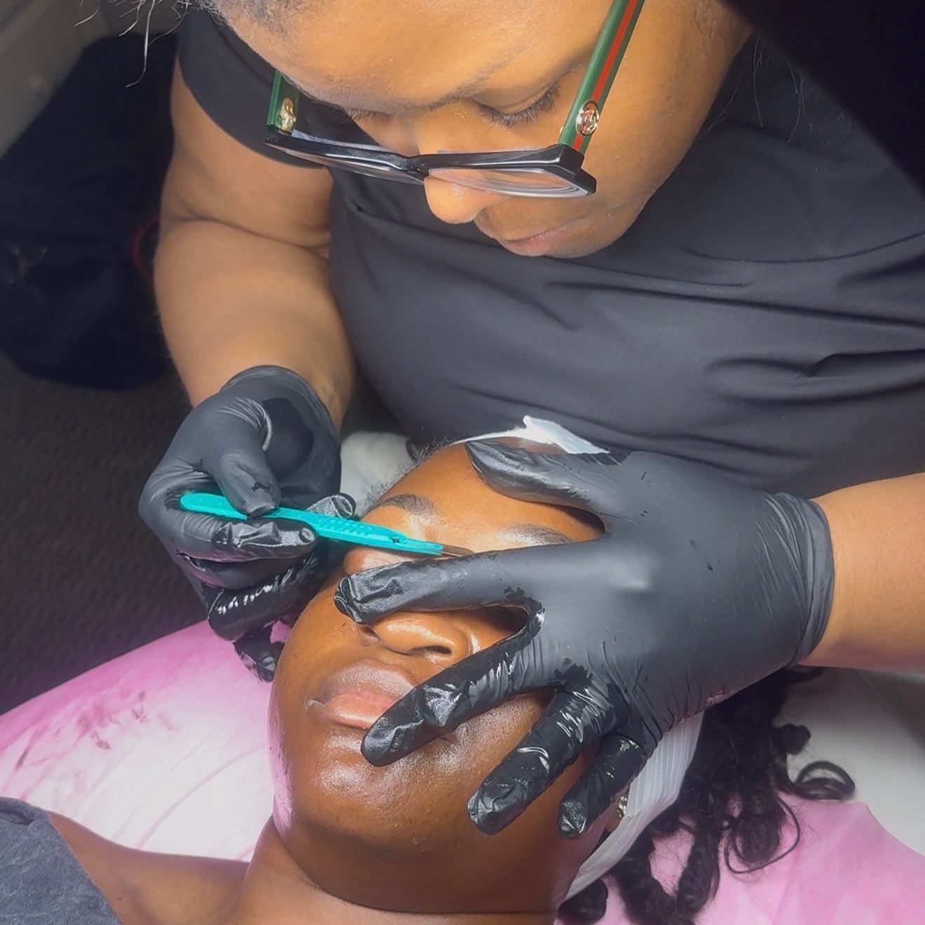 Client Consultation at Bodied By Takis in Ridgeland, MS