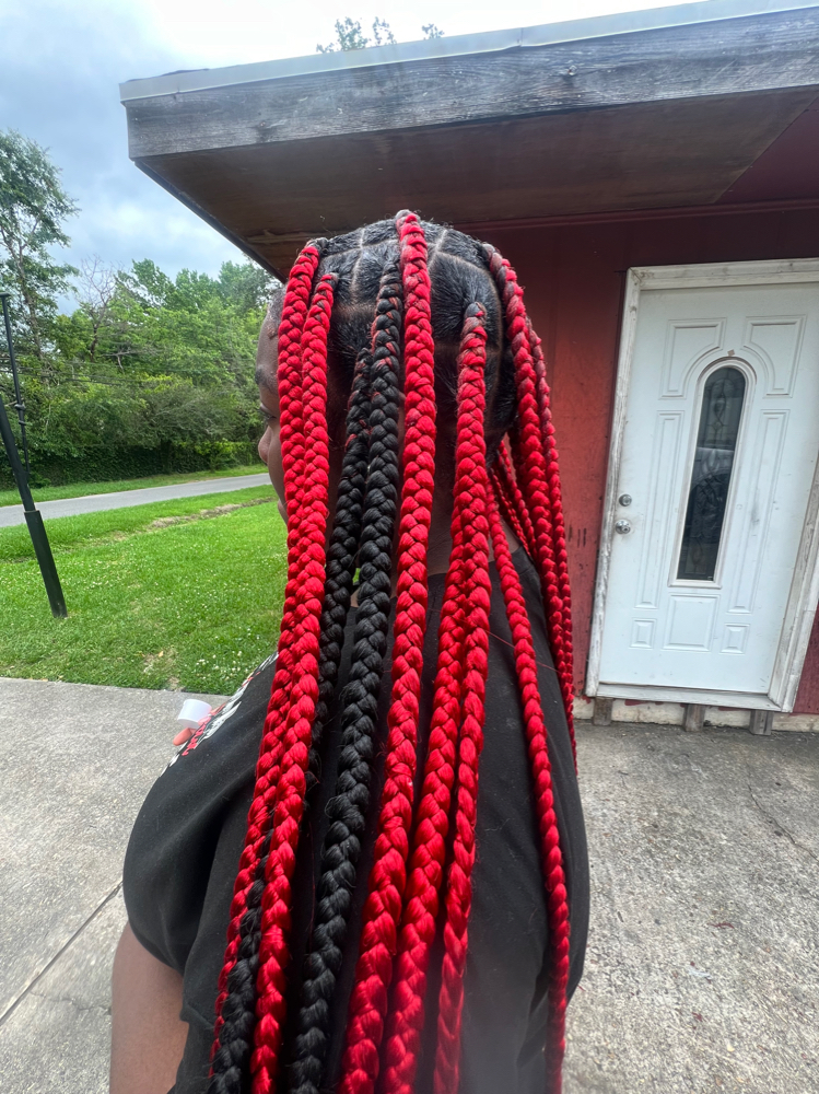 Large Knotless Braids at ManiiStylez in Baton Rouge, LA