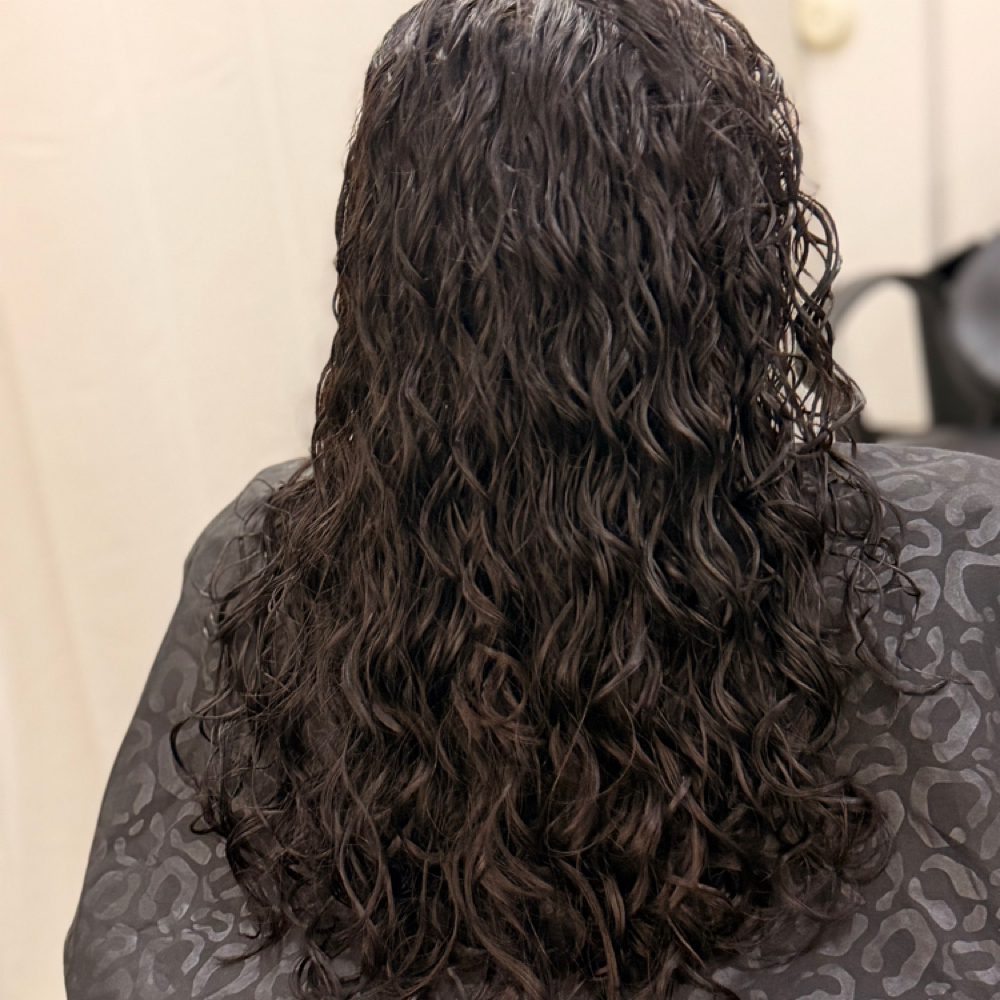 Wavy Perm- Ondas Permanente at Lineage Beauty Studio by Vale in Four Oaks, NC