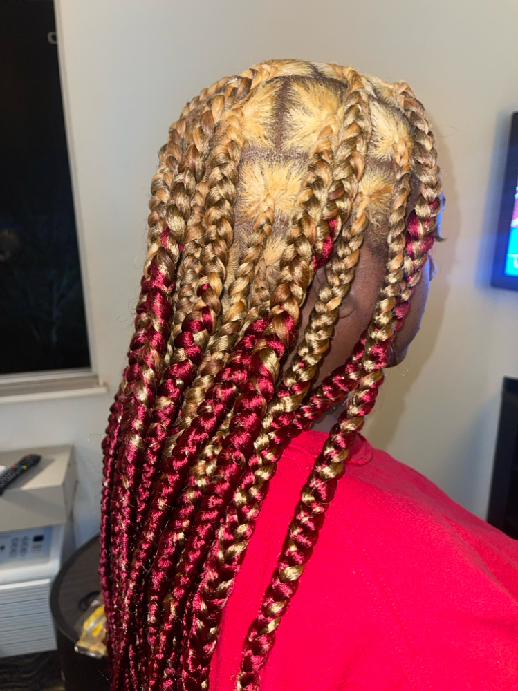 Large Knotless Braids