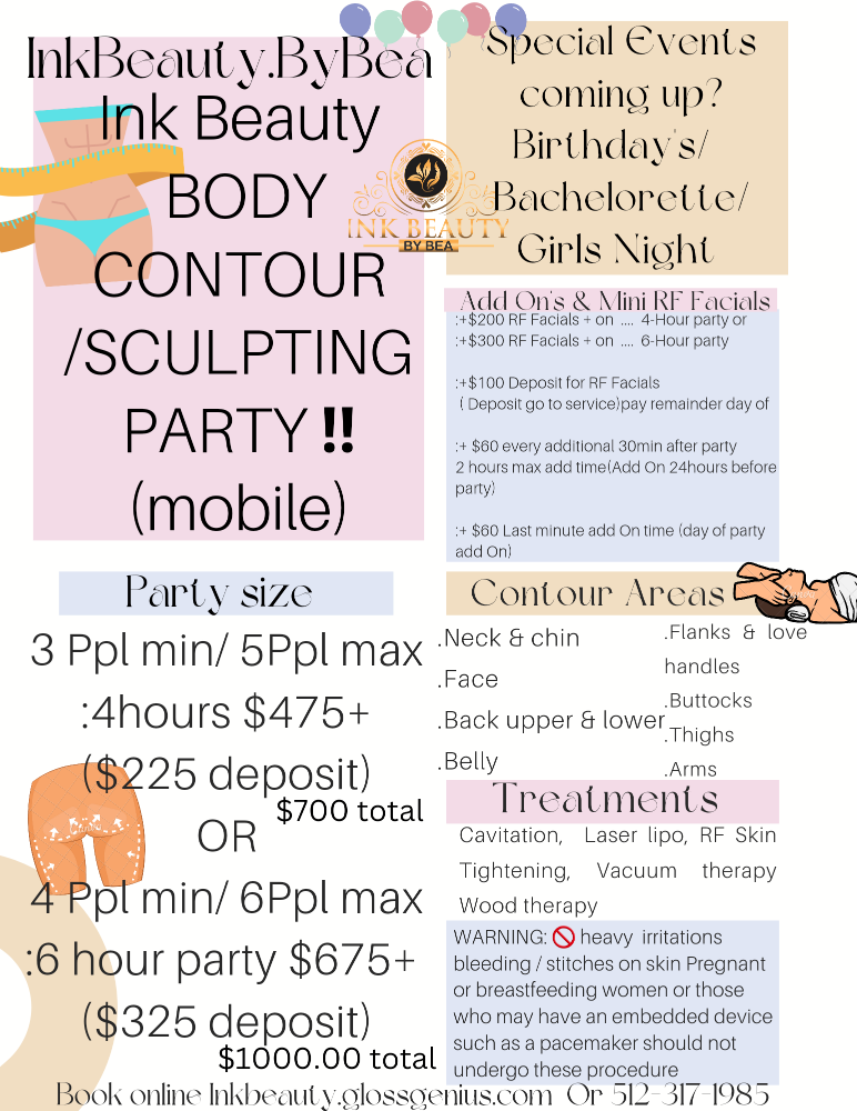 Body Contour Party 4 Ppl min/7Ppl