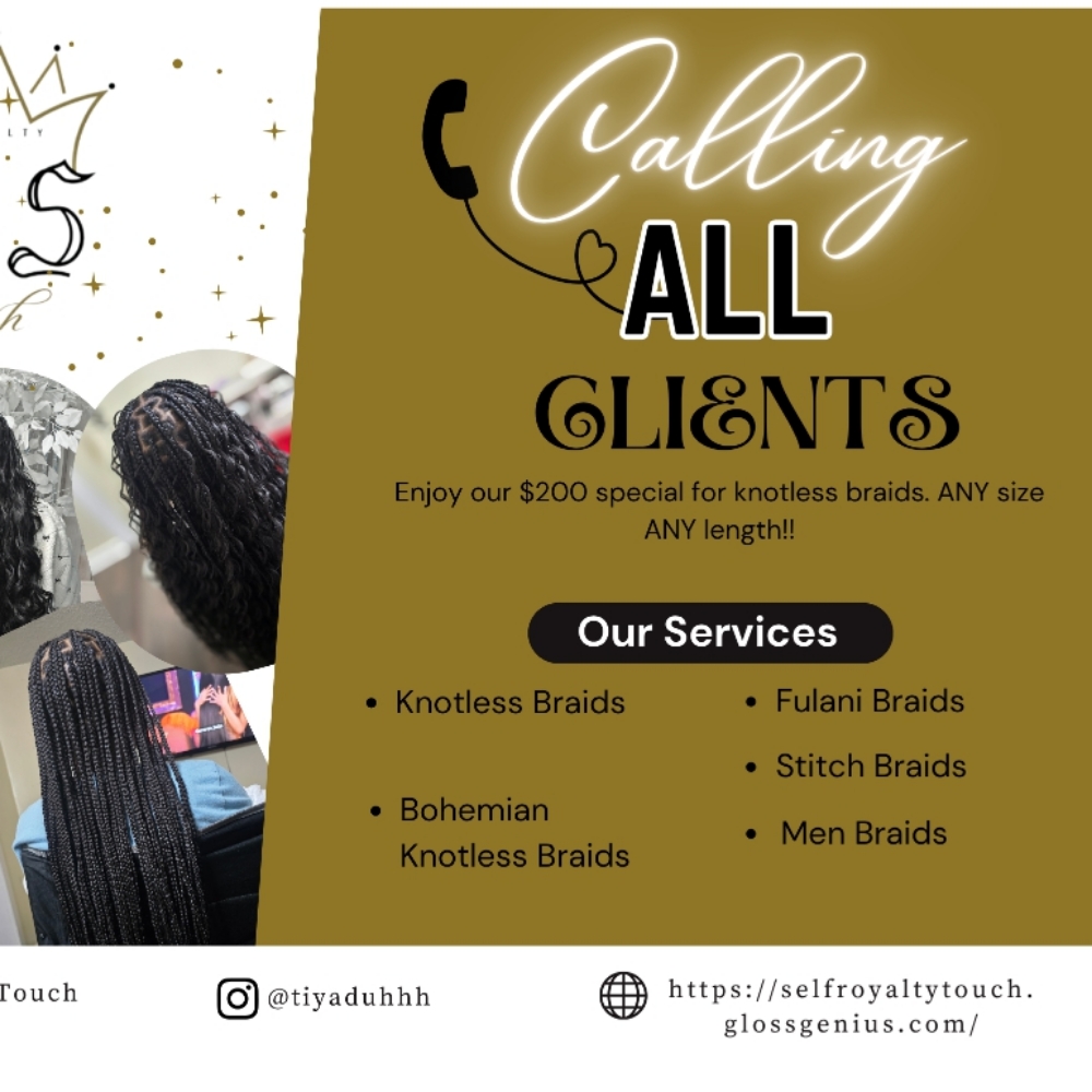 May SPECIAL!! at SelfRoyalty's Touch in Memphis, TN