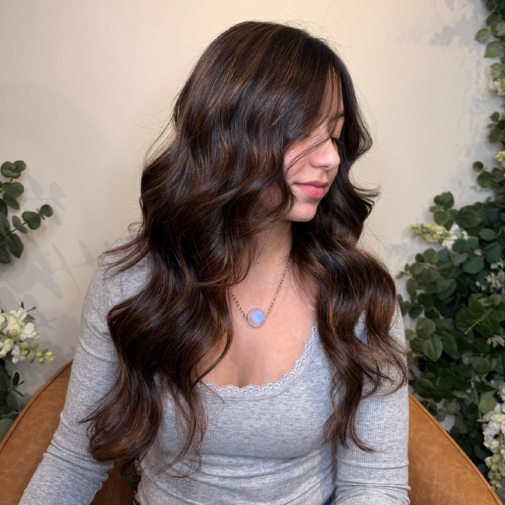 Hair gloss treatment at Angelo’s Beauty Concept in Vineyard Haven, MA