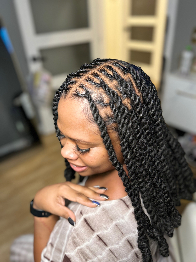 2 Strand Invisible Locs