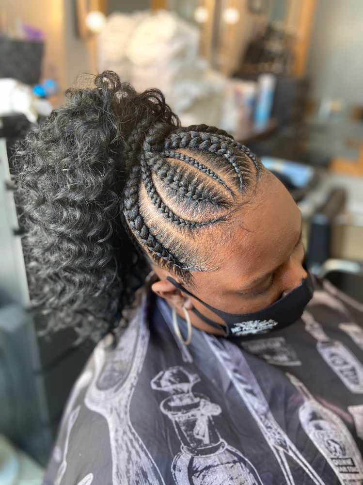Braided Pony Or Bun