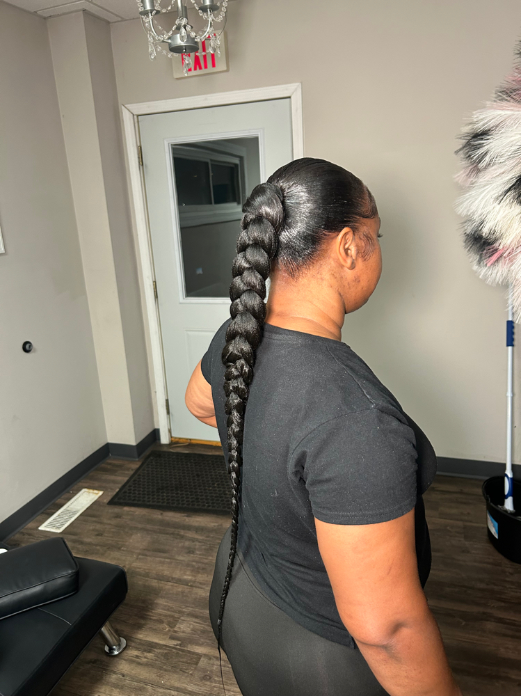 Slick Ponytail + Braid