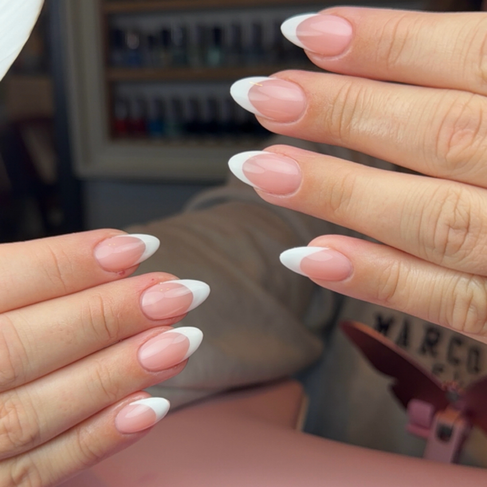 French Tips- Gel Paint at Gloriana Nail Artist in Bellefontaine, OH