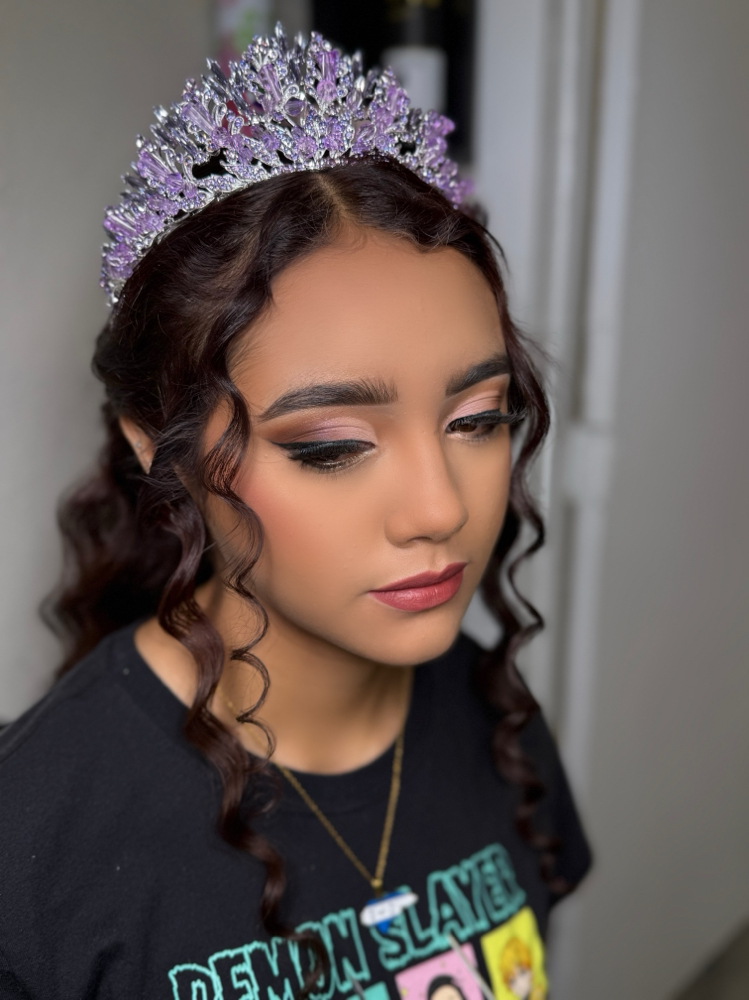 Quinceanera Glam at Rosy’s Hair Studio in Gilroy, CA
