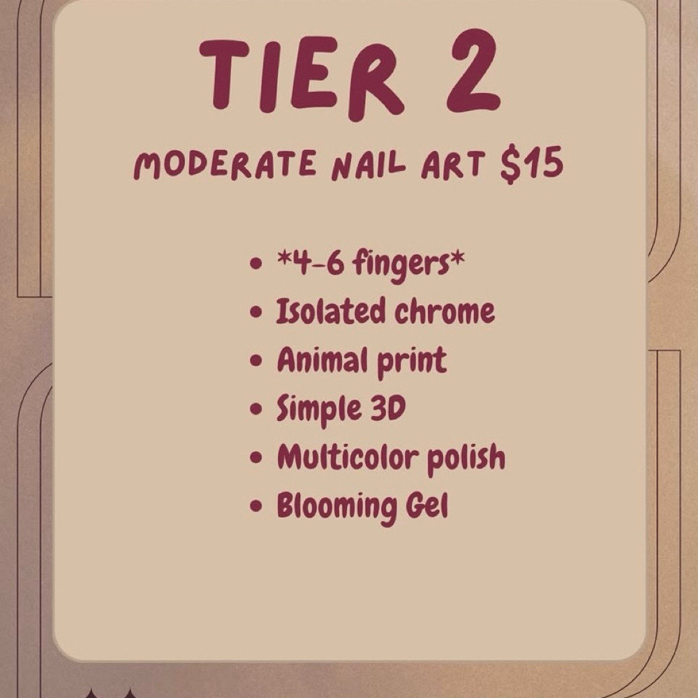 Nail Art Tier 2 at Ardent Salon & Barbershop in Edinburg, VA