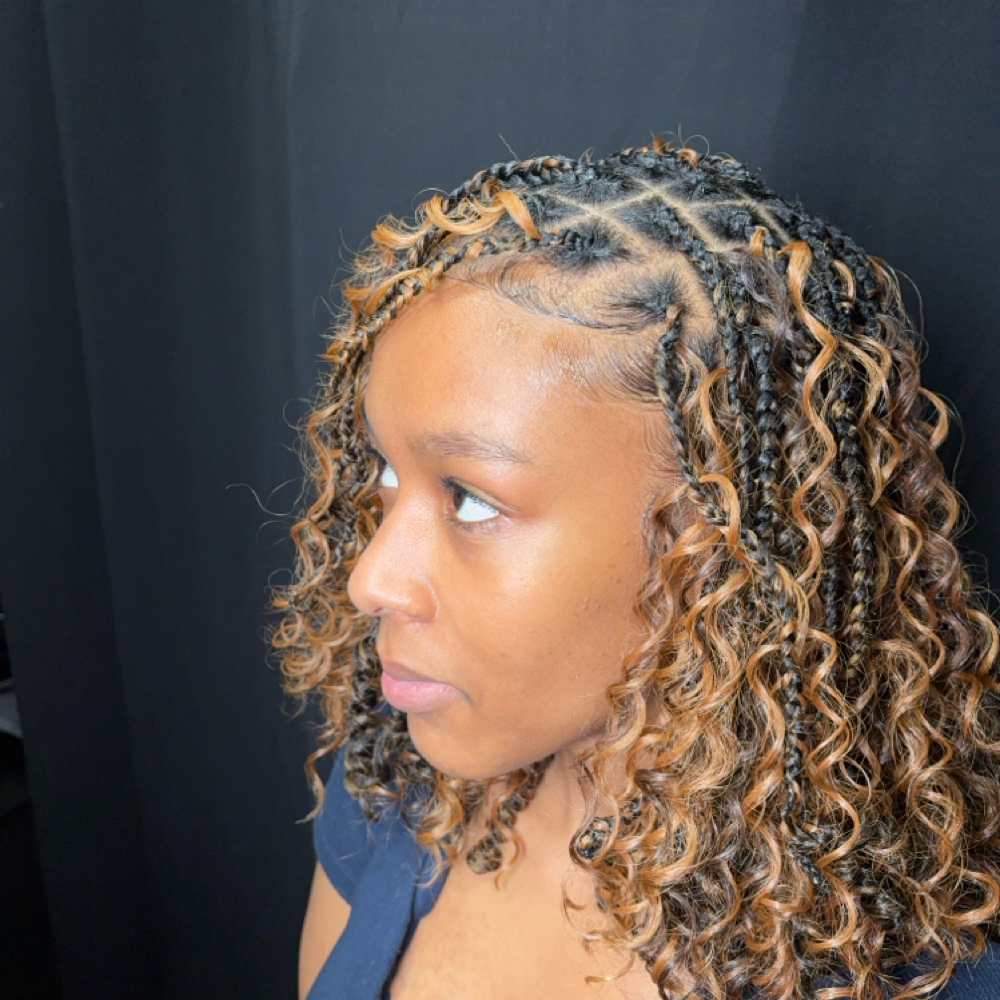 Bob Boho Braids at Bodacious beauty salon in Winston Salem, NC