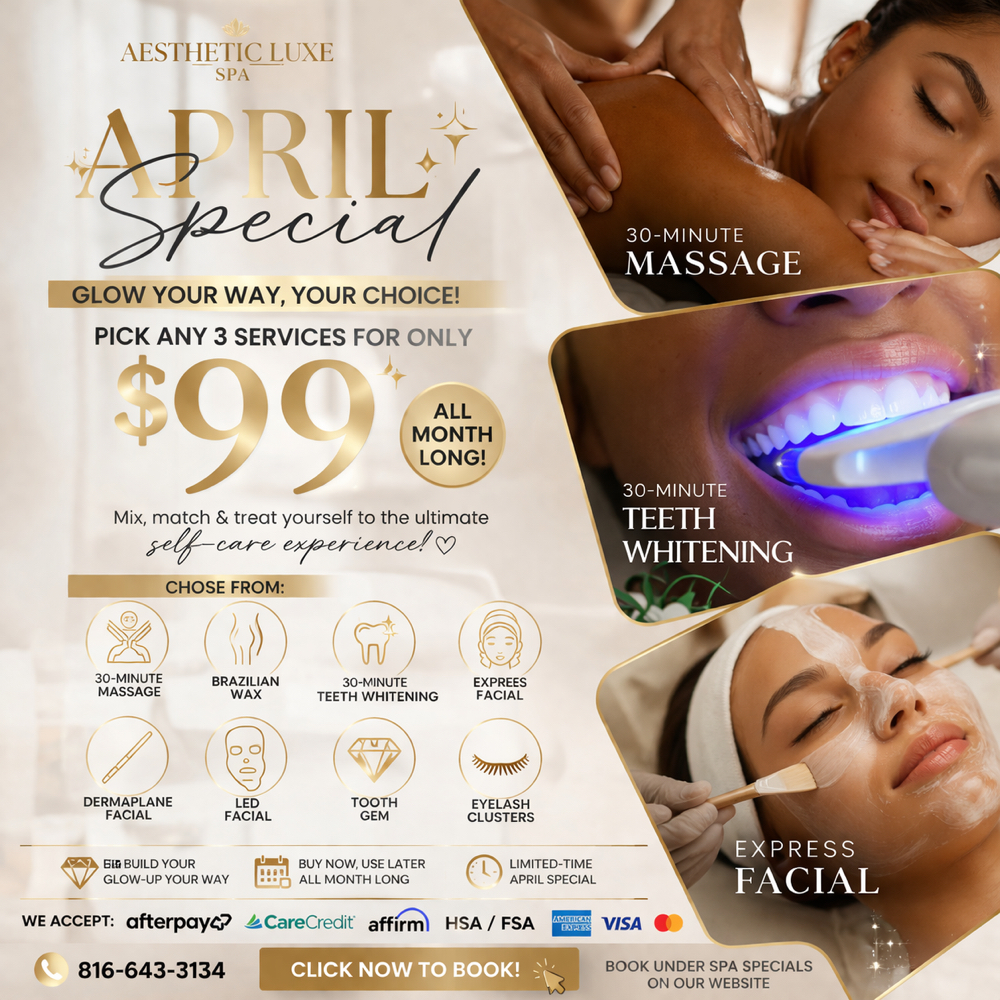 $99 Pick 3 Special at AESTHETIC LUXE SPA (Lees Summit) in Lees Summit, MO