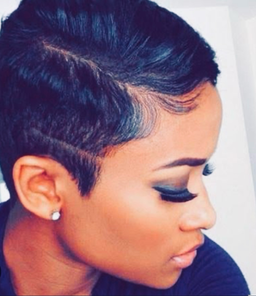 Wash And Style On Short Cut at Vanité Hair Studio in Colonie, NY