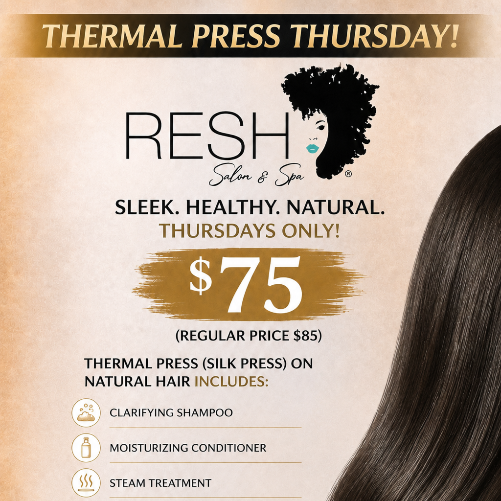Thermal Press Thursday at Resh Salon in New Castle, DE