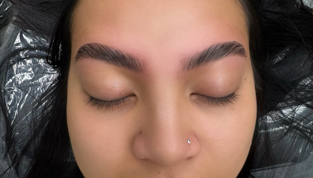 Brow lamination at Browbladedink in Irvine, CA