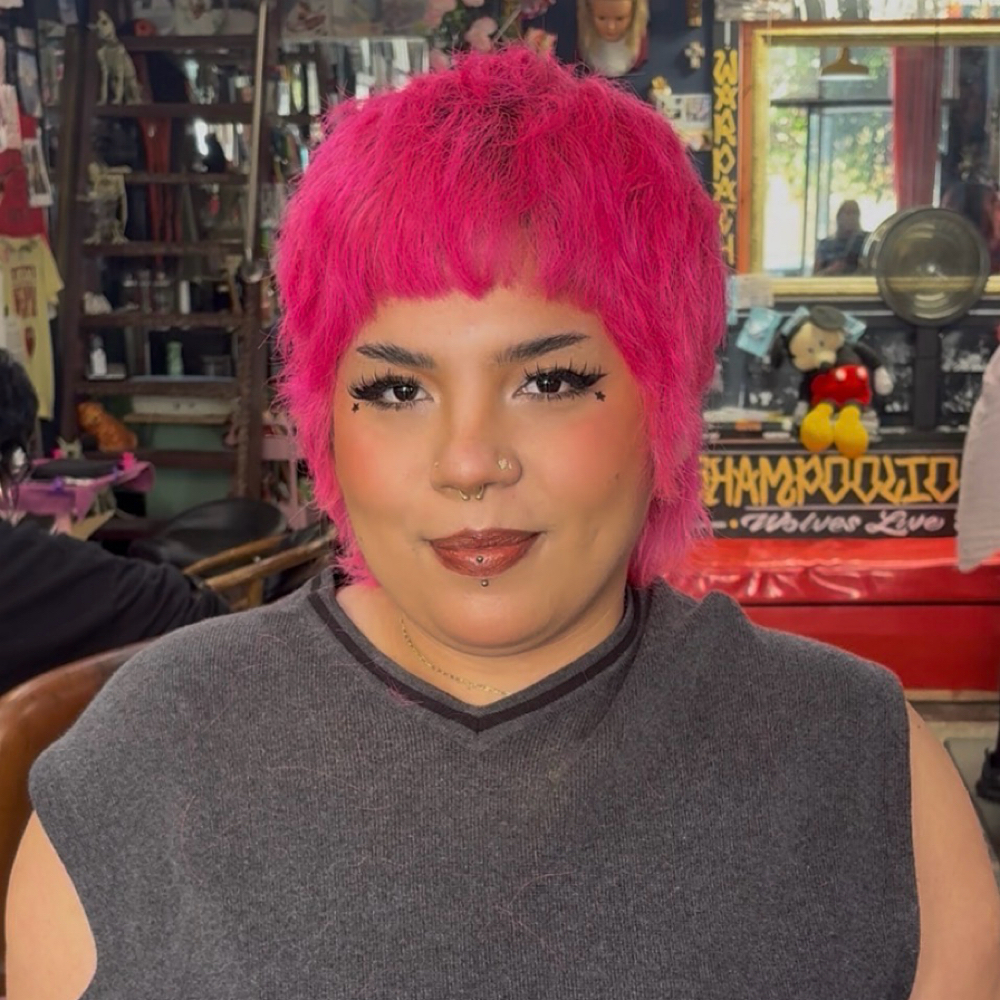 Short haircut-Above ears at Bongo Notes in Los Angeles, CA