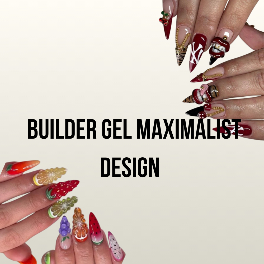 Builder Gel (Maximalist Art) at Maria's Nails in Bloomington, IL