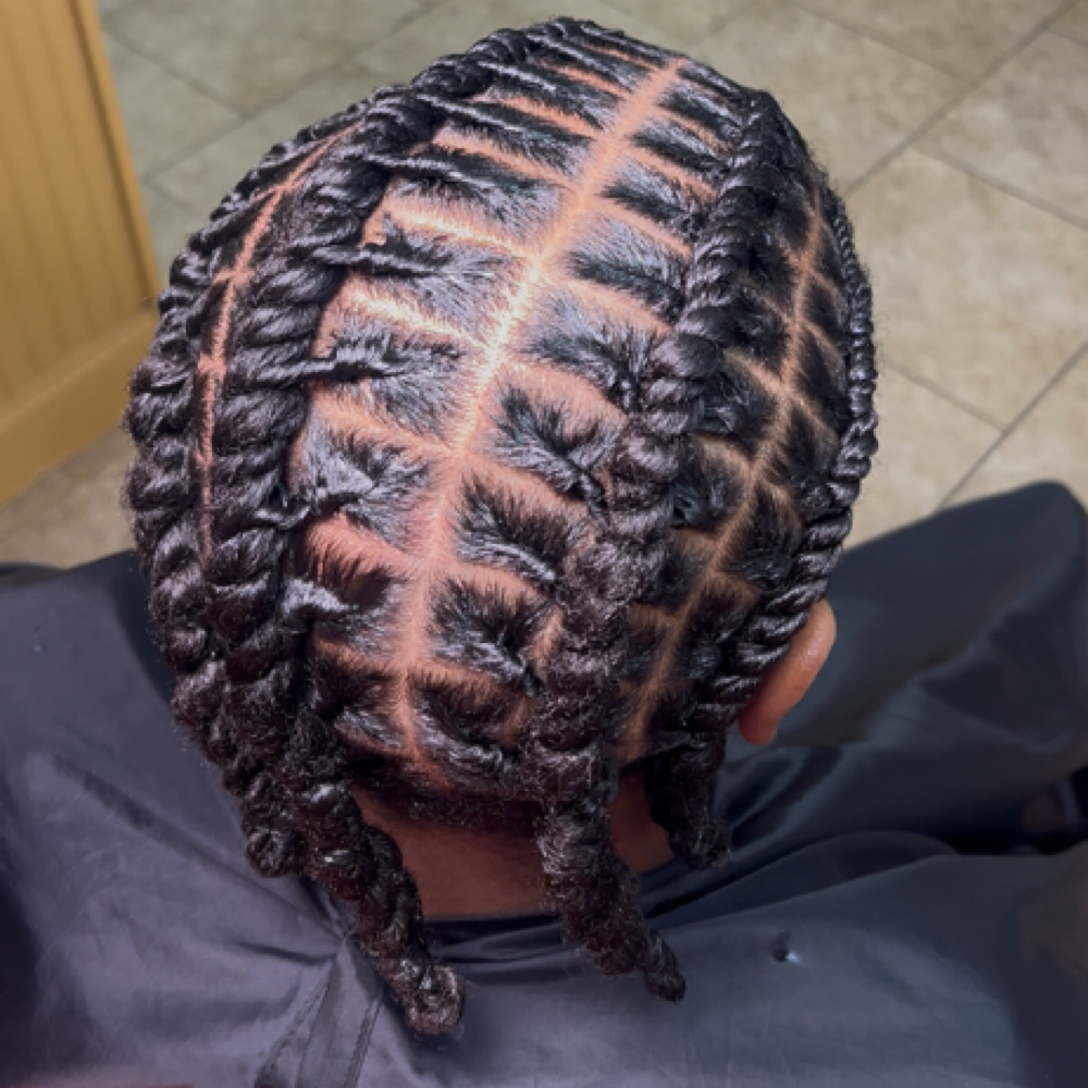 Two Strand Barrels at Natural Is Me Hair Salon LLC in Columbus, GA