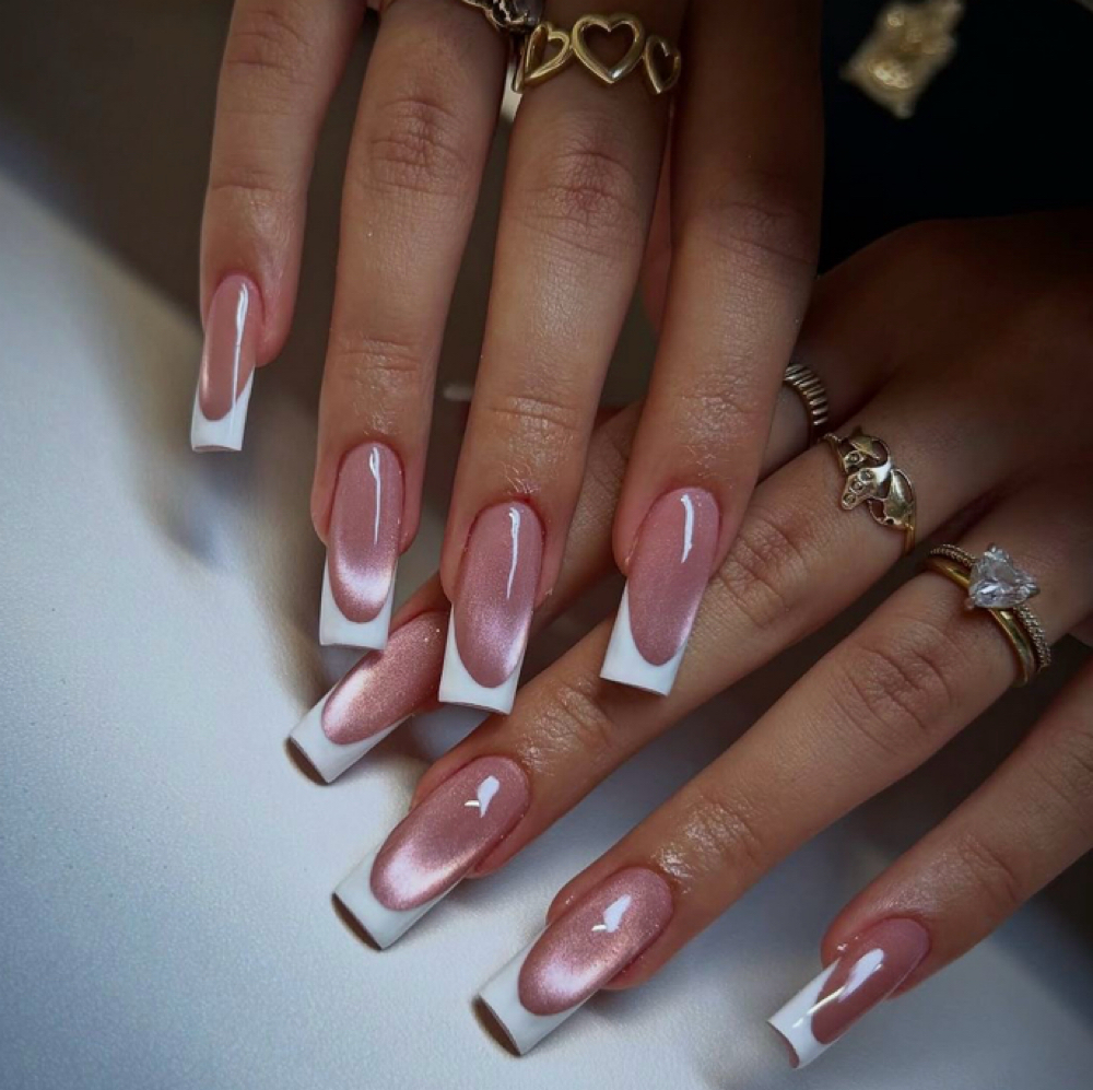 Acrylic Nails Cateyes at Exclusive by luxury beauty space in Elizabeth, NJ