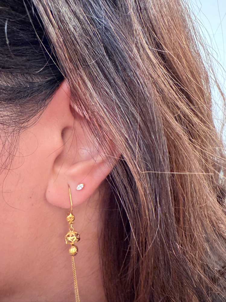 Jewelry Change: Healed Piercing
