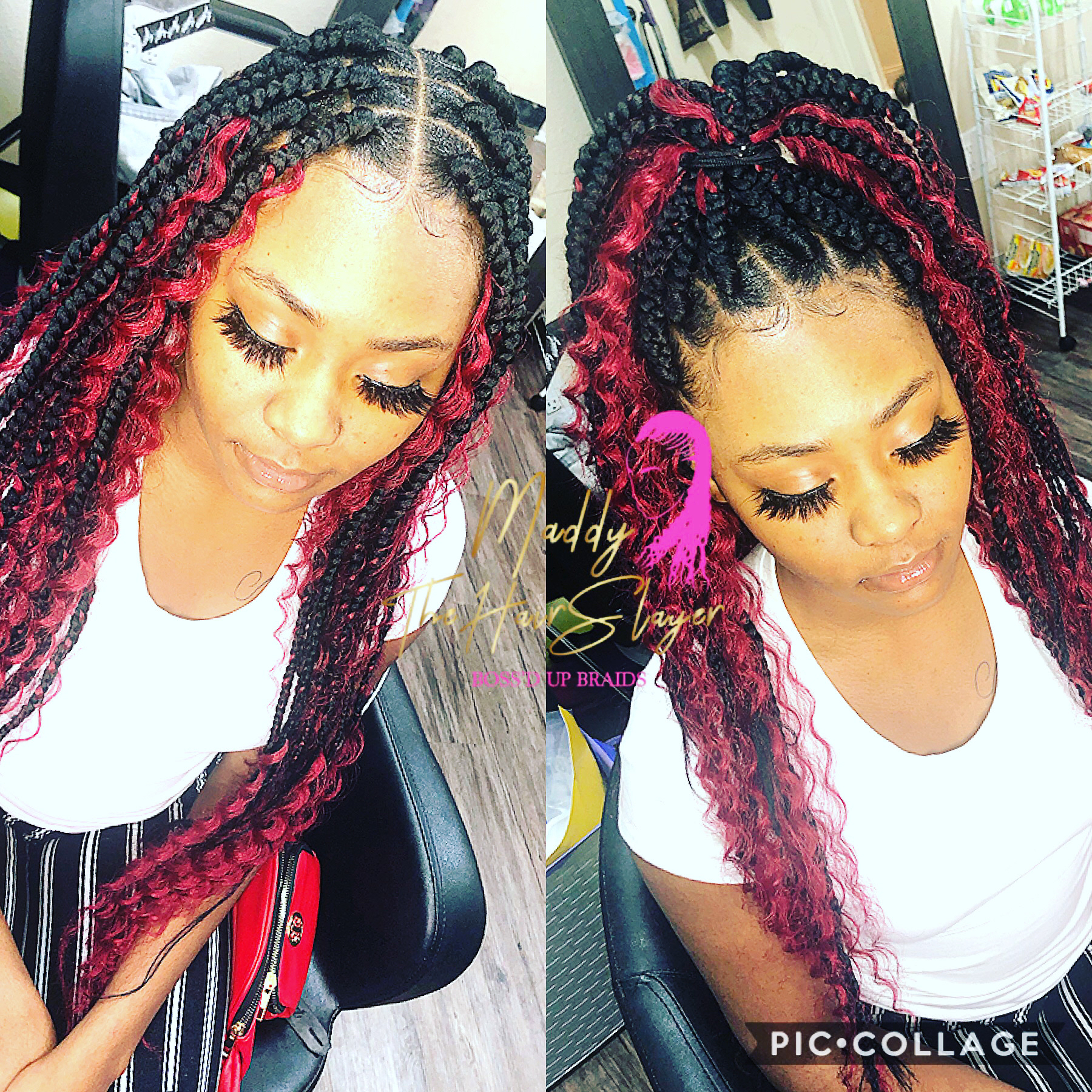 Medium Bohemian Box Braids Wasit