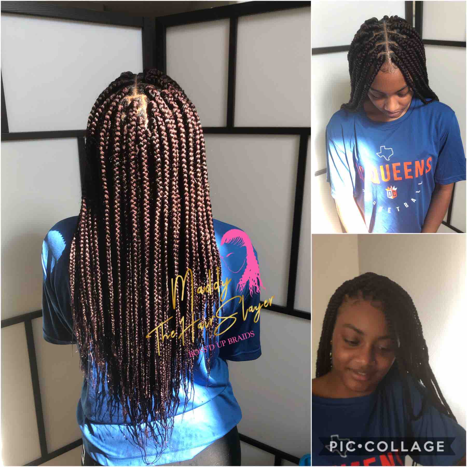 Smedium Box Braids Mid Back