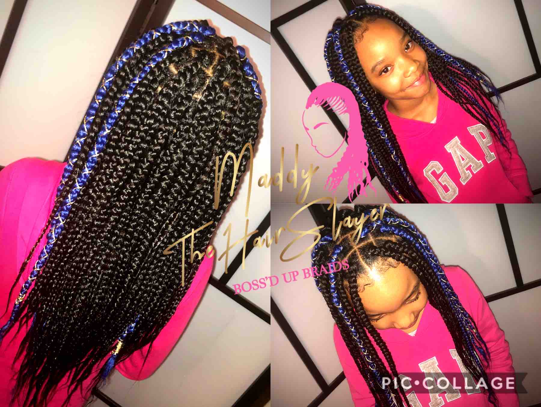 Kids Box Braids Under 11 Medium