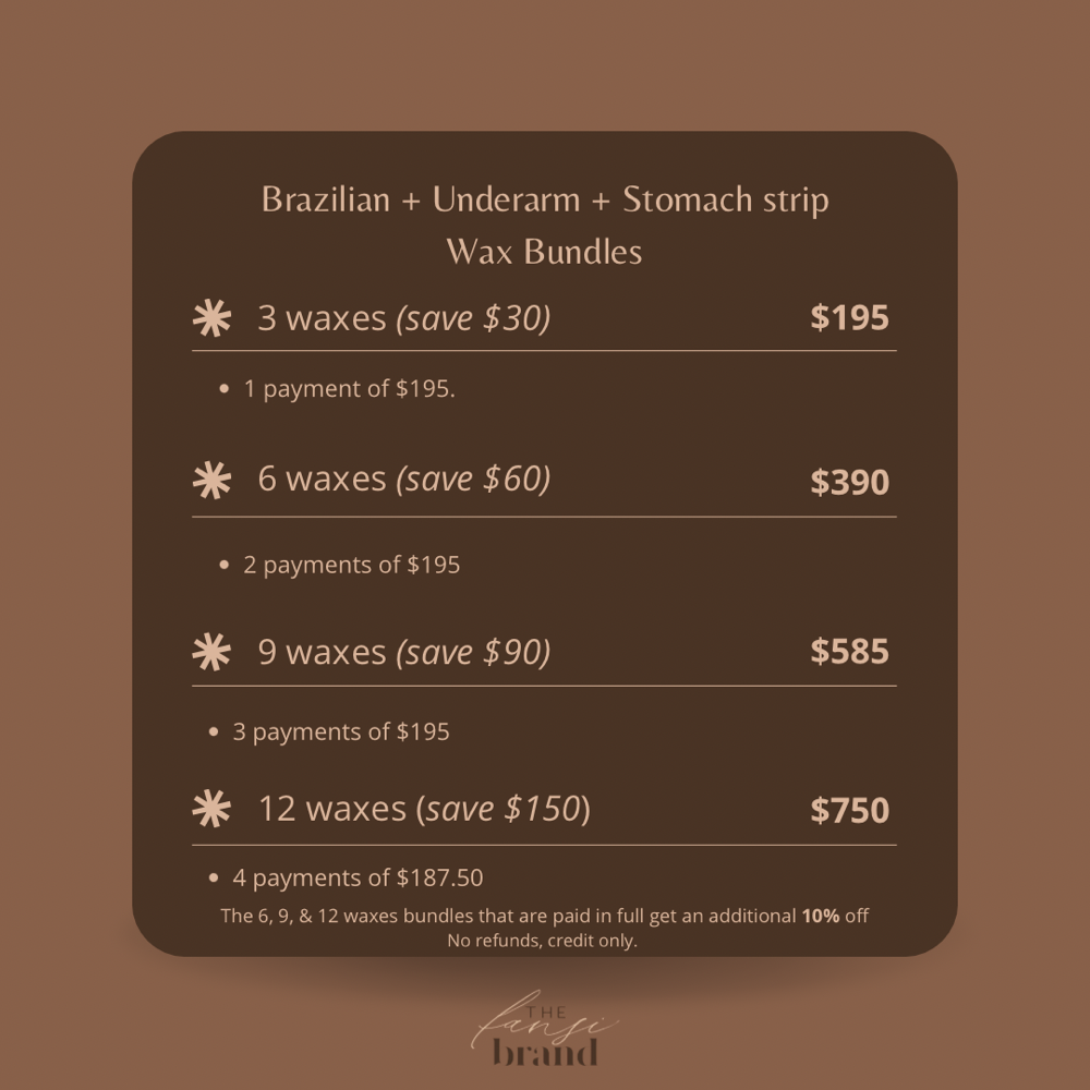 Braz/Underarm/Stomach strip Bundle