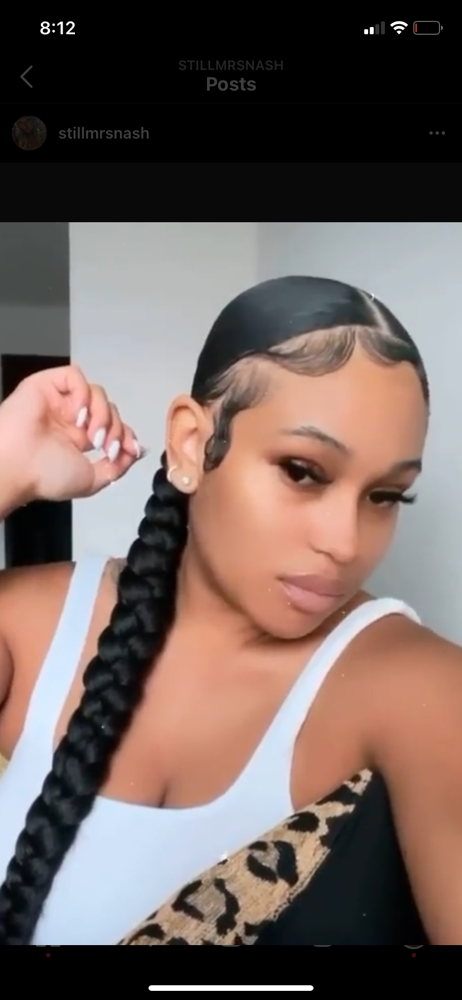 Feed In Ponytail