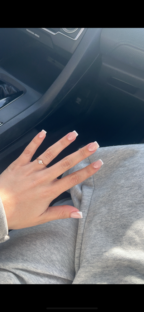 French Tip Builder Gel Manicure