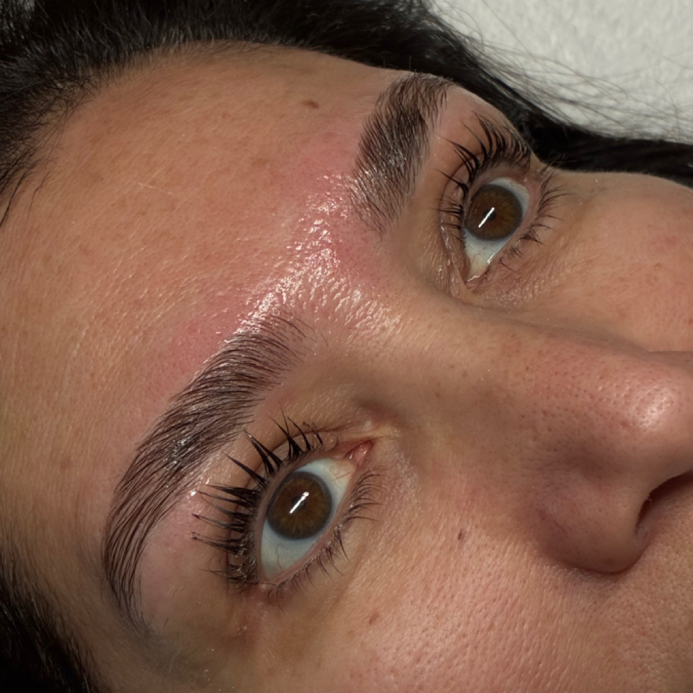 Brow Lamination With Stain