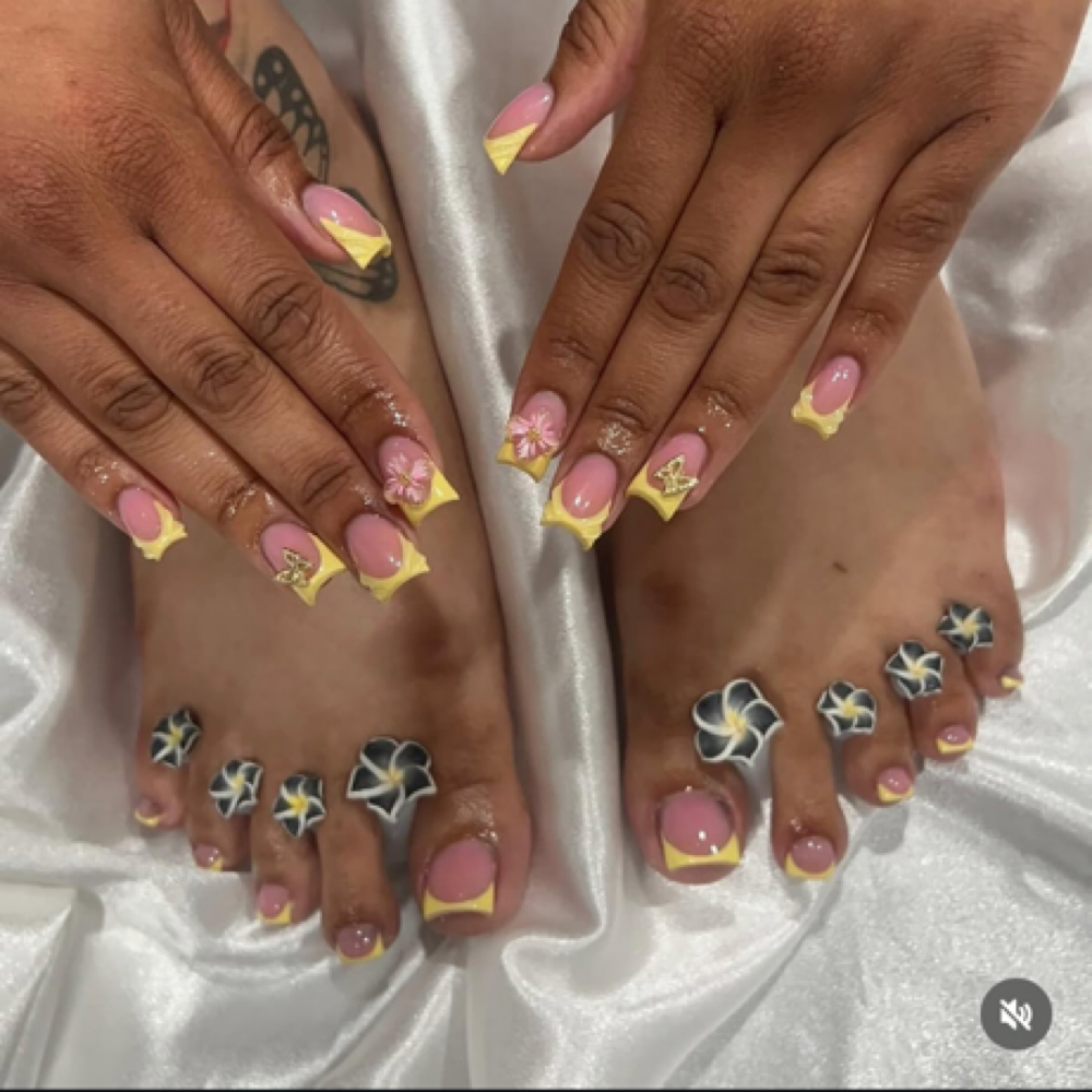 Acrylic Premium Spa Pedi at Divine Uplift Beauty in Upon Booking, NY