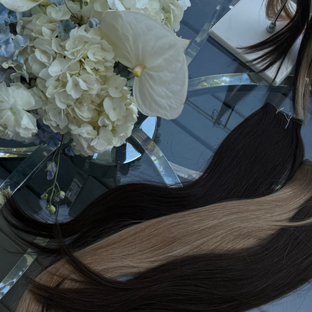 Handtied Extension 1 Row Move Up at Hair By Tanner in Thousand Oaks, CA