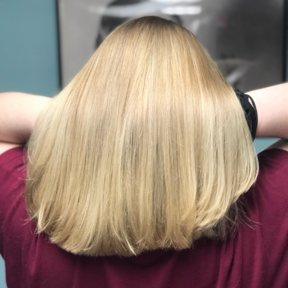 Root Lightening, Cut, & Style at Hair By Marissa in Dracut, MA