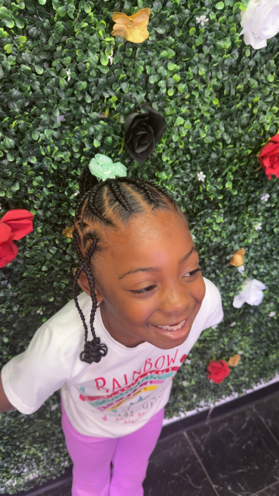Kiddie BraidsW/Weave