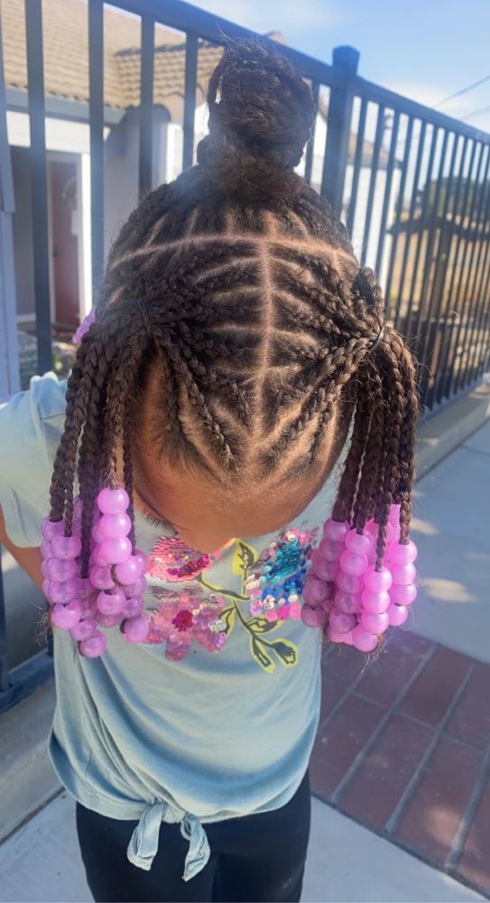 Braid Bar Ponytail (Age 10 & Under)